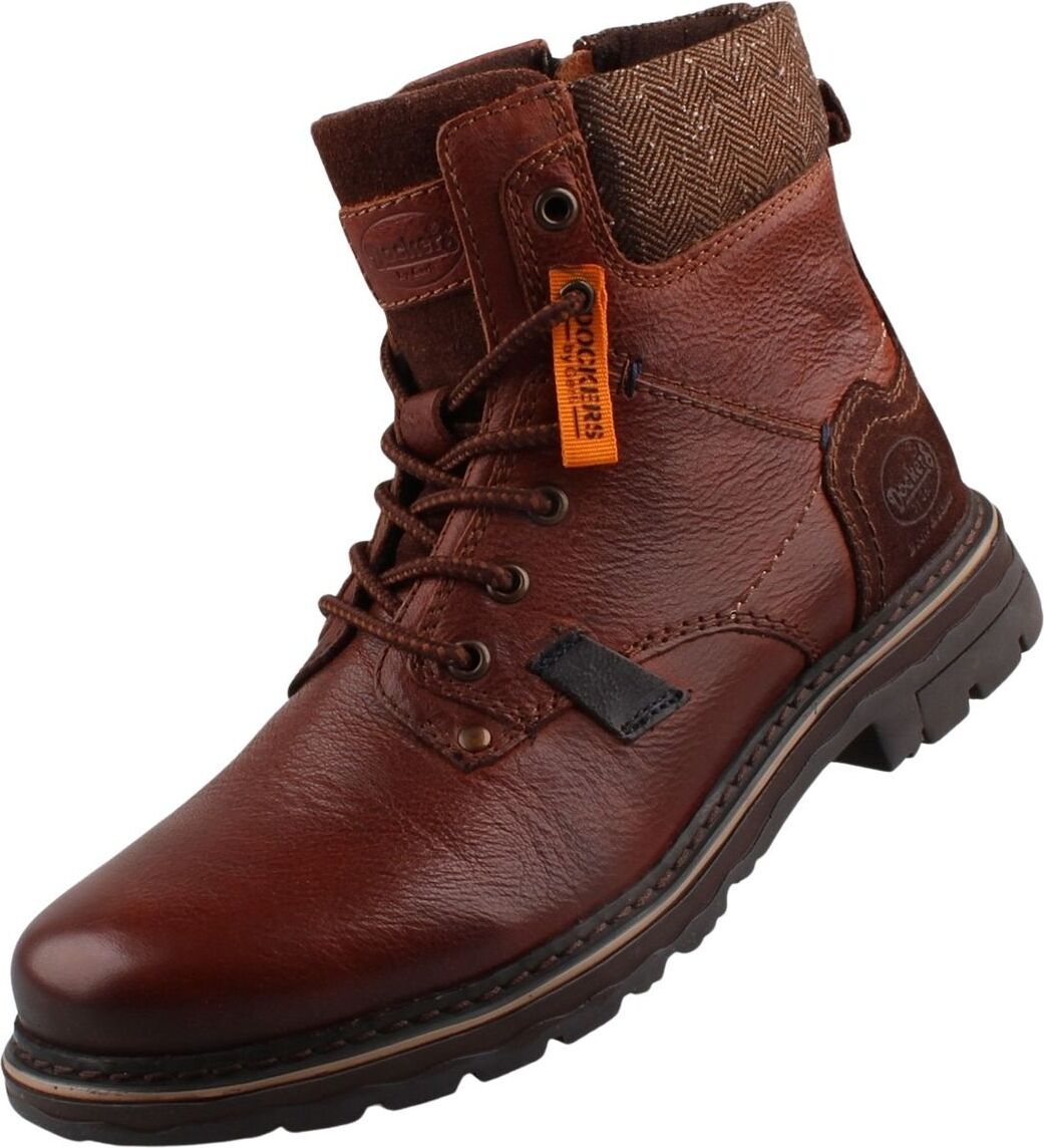Pánske kožené topánky Dockers by Gerli hnedé