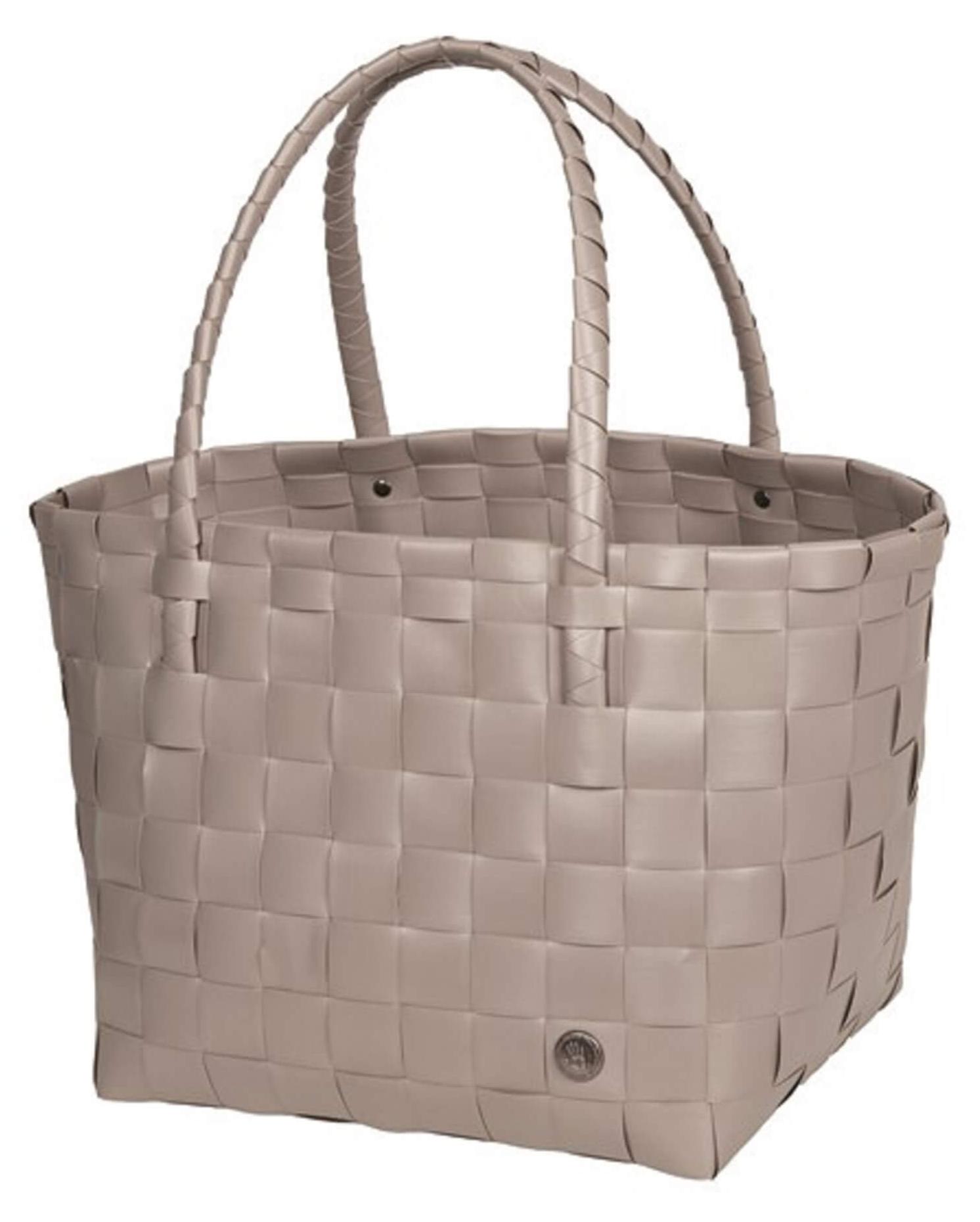 HANDED BY Shopper Paris LIVER Tasche taupe Korb geflochten