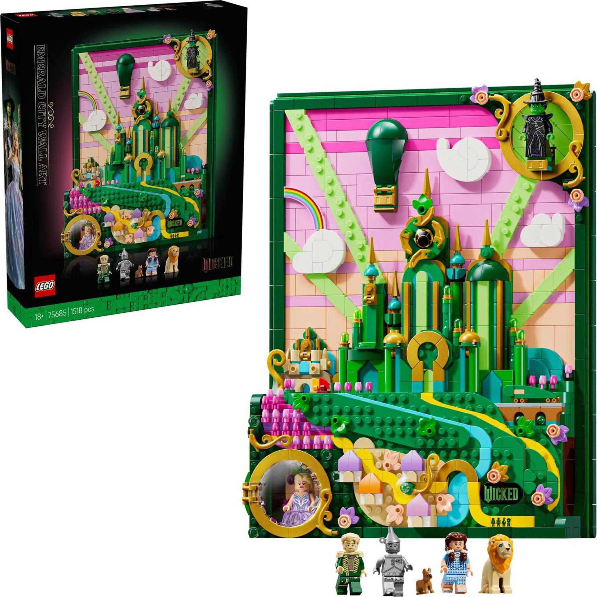 LEGO Nástenné umenie: Emerald City, Stavebnica, 18 rok / roky, Plast, 1518 kusov, 2,13 kg