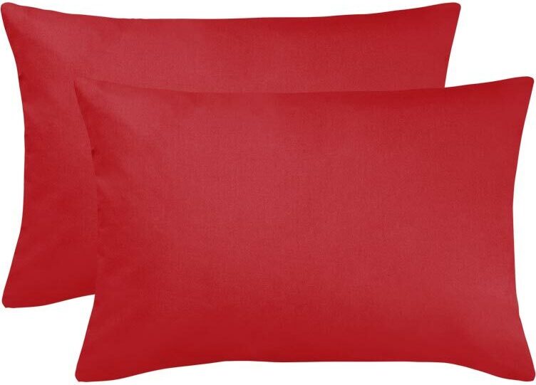Bettwaren-Shop Single Jersey Kissenbezug Ulm 2er Pack 40x60 cm rot