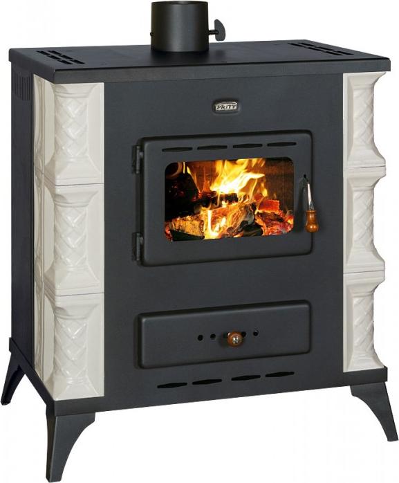 Sporák, krbové kachle Prity, model K RK Dantela, 10kW, keramický obklad, nožičky