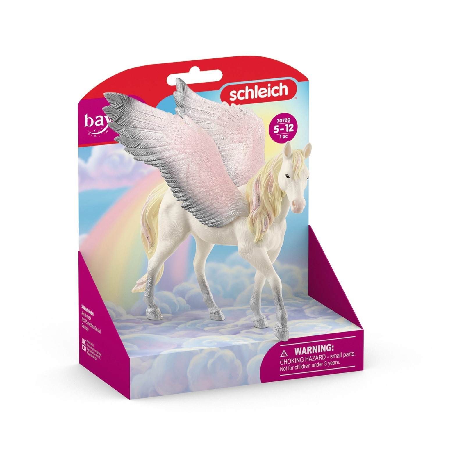 Schleich 70720 – Pégase Bayala – Figurine 4 X 13 X 13 Cm – Dès 5 Ans – Ailes Translucides Et Paillettes – Univers Magique