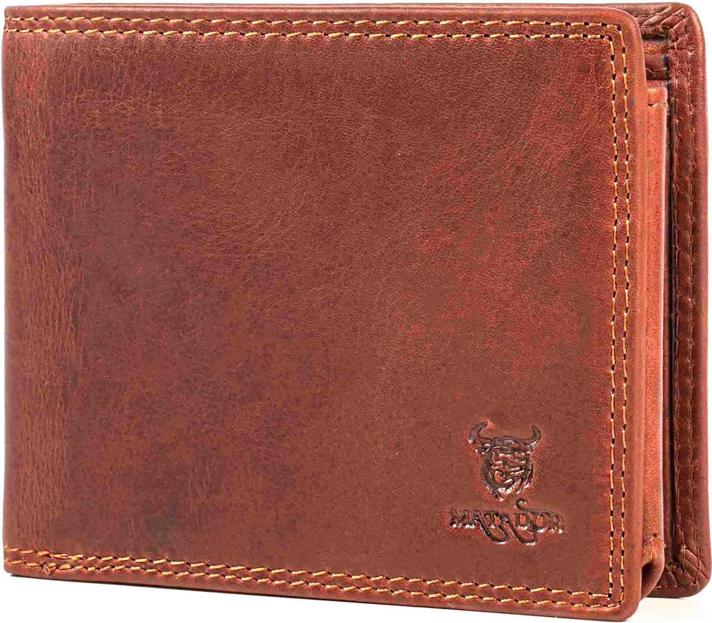 MATADOR Leder MATADOR RFID Herren Leder Geldbörse Portemonnaie Geldbeutel