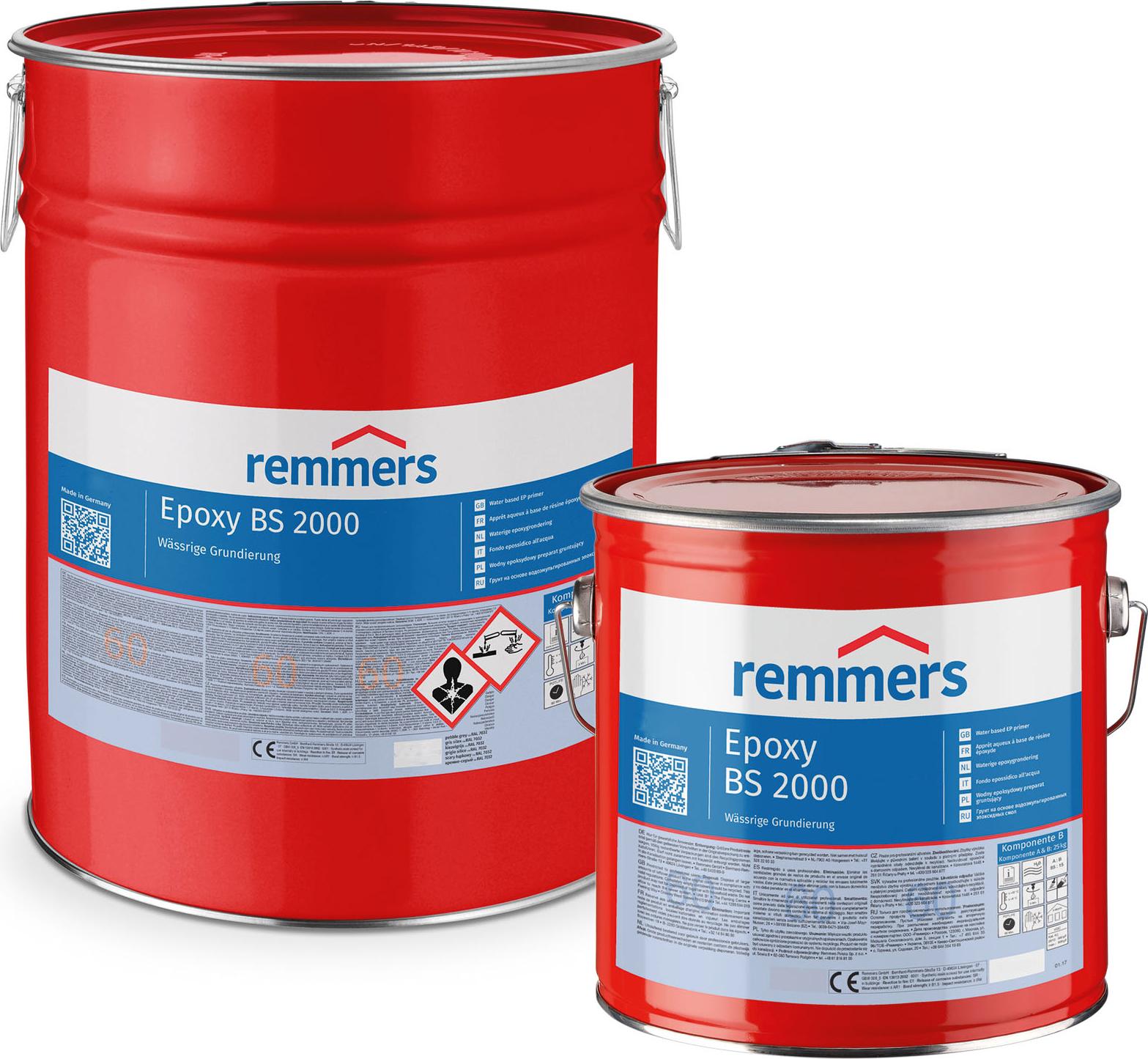 Remmers Epoxy BS 2000 NEW pigmentierte Grundierung basaltgrau (ca. RAL 7012) 10 kg - wasserbasierte, pigmentierte Grundierung 600911