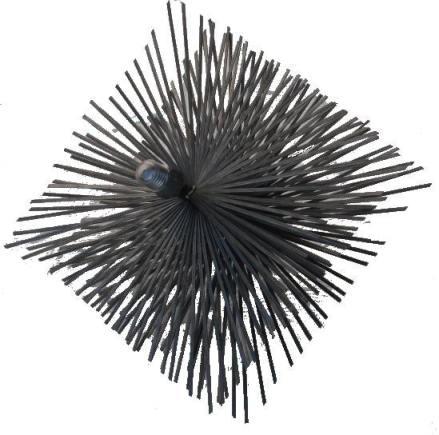 SZCZOTPOL Kaminreiniger 140 × 140, Stahldraht – Wyc 140 × 140S