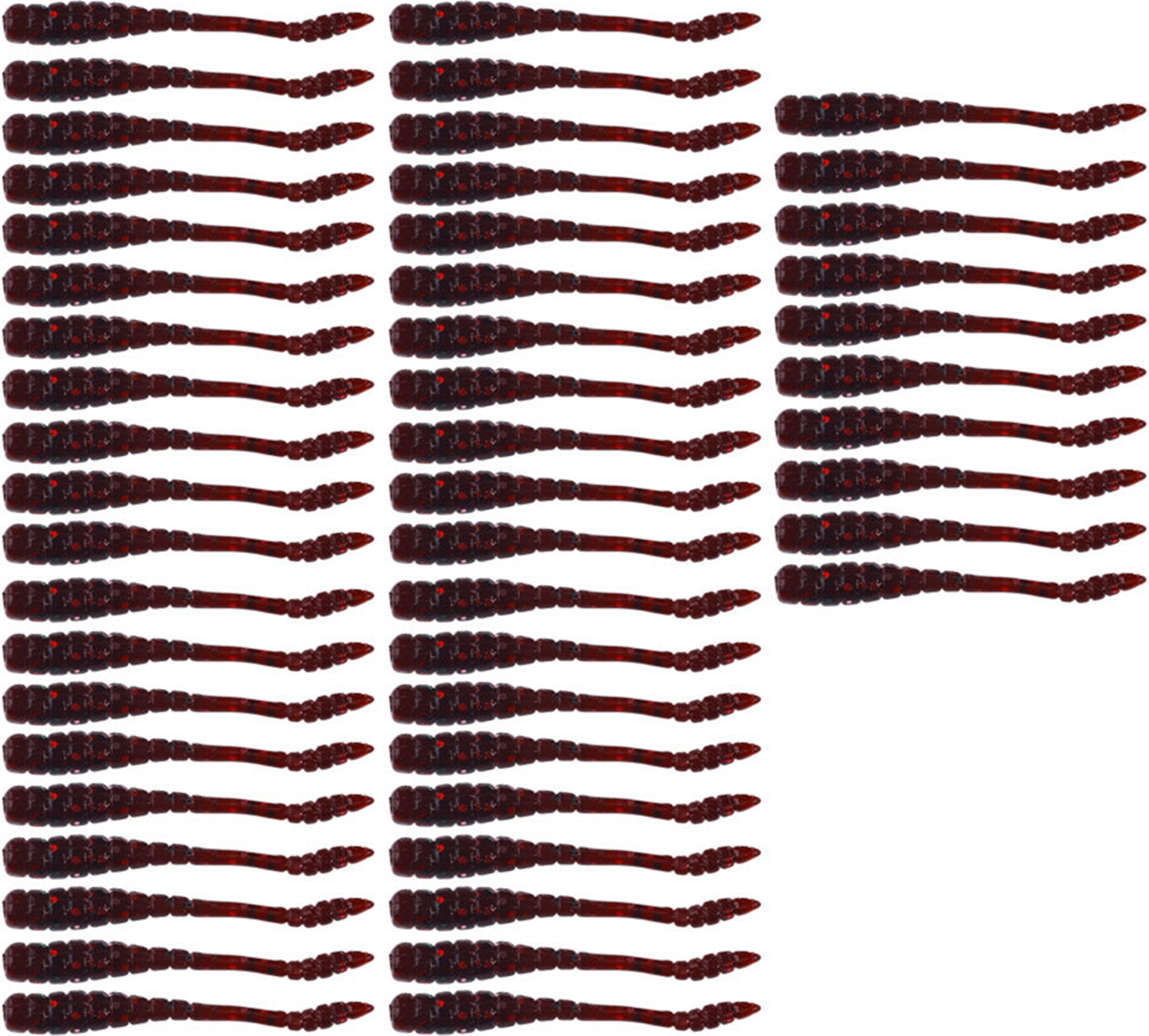 Bremen 50 Teile/satz 4CM/0,4G Weicher Wurmköder Realistische Bionic Spiral Maggot Künstliche Bunte Wurmköder Süßwasser Salzwasser Angelzubehör 4339261