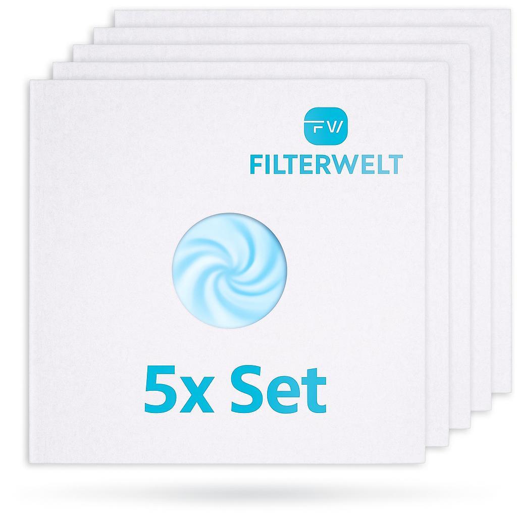 5x Filterwelt® Filtereinsatz passt für MAICO Lüfter ZF 60/100 Staubfilter AP/APB 135 mm Filter ZF 60 / 100