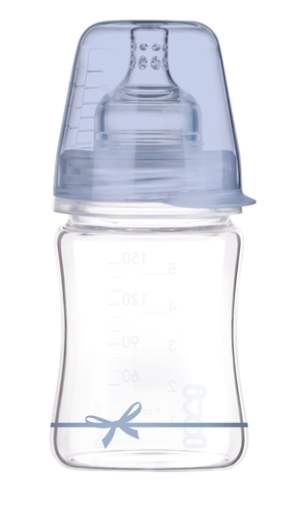 LOVI Sklenená fľaša 150 ml Diamond Glass - luk