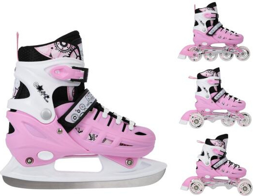 Nils Extreme Inline Skates 4in1 - Schlittschuhe Kinder - Inliner für Kinder und Erwachsene