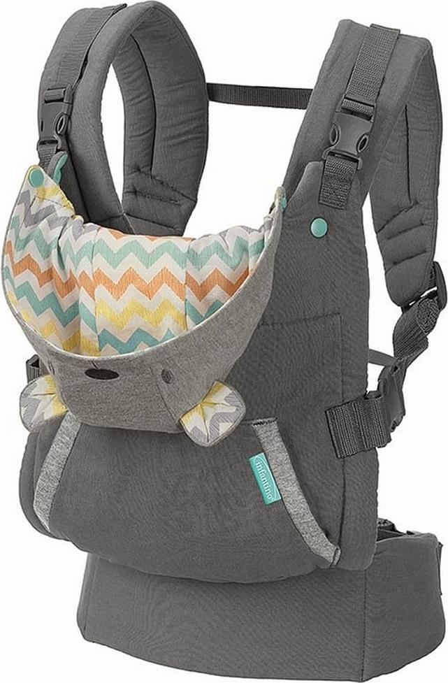 Infantino Cuddle Up Ergnomische Babytrage mit Kapuze