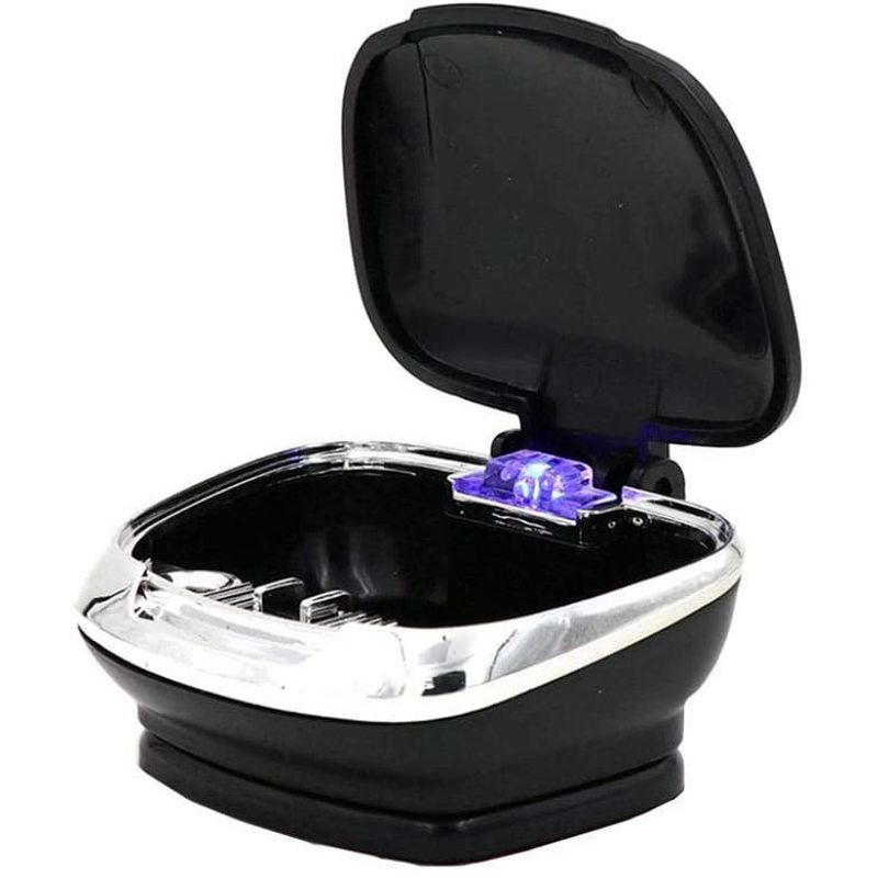 Aschenbecher Auto Aschenbecher für Kia Aluminium LED Tasse tragbare  flammhemmende Zigarettenhalter Box Auto Aschenbecher