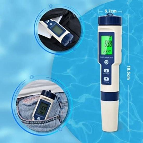 Merkloos TDS-Messgerät – TDS-Messgerät für Trinkwasser – Digitales pH-Messgerät 101650-0