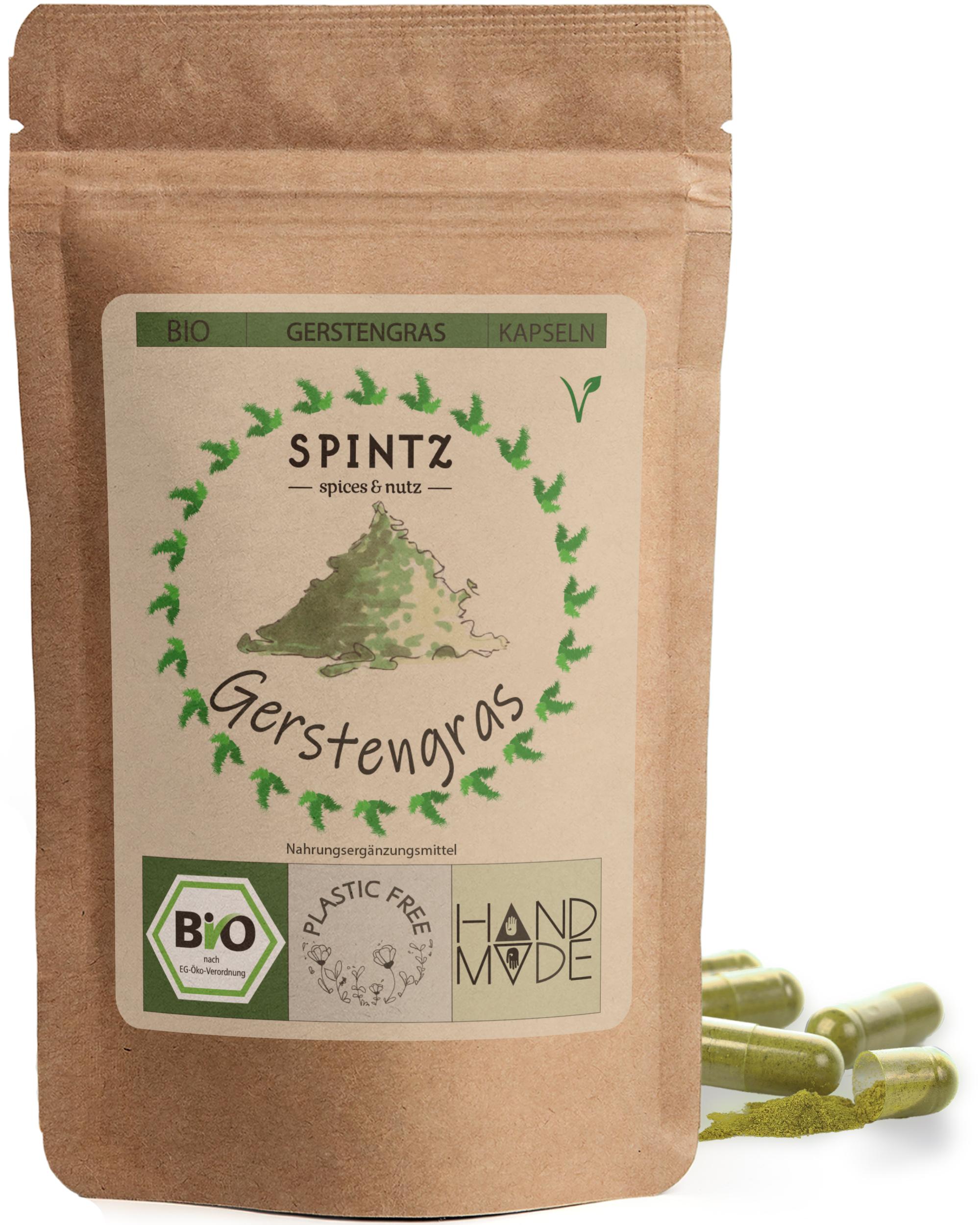 Spintz Gerstengras Kapseln 210 Stk SPINTZ-Bio-Gerstengras-Kapseln-210 Stk.