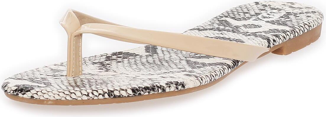 Damen Sandale Pantolette Schuhe Sommerschuh ; Beige/40