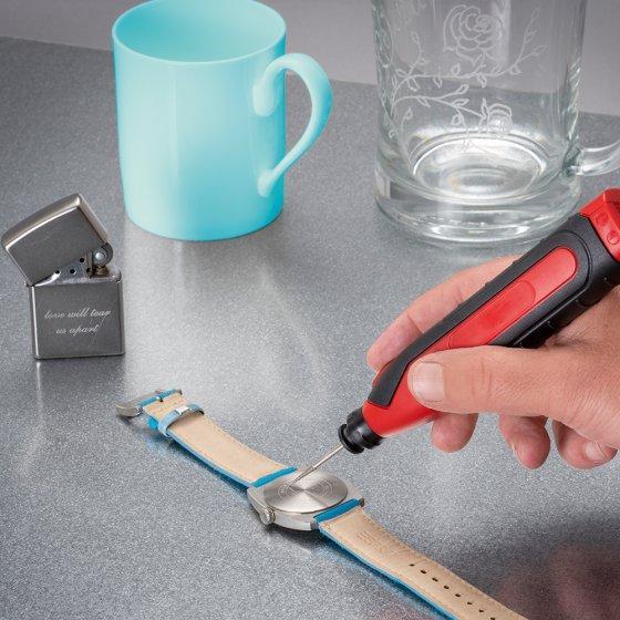 CAPTELEC Gravurstift Elektrisch Graviergerät Glas Metall Holz Leder Gravur Kabellos