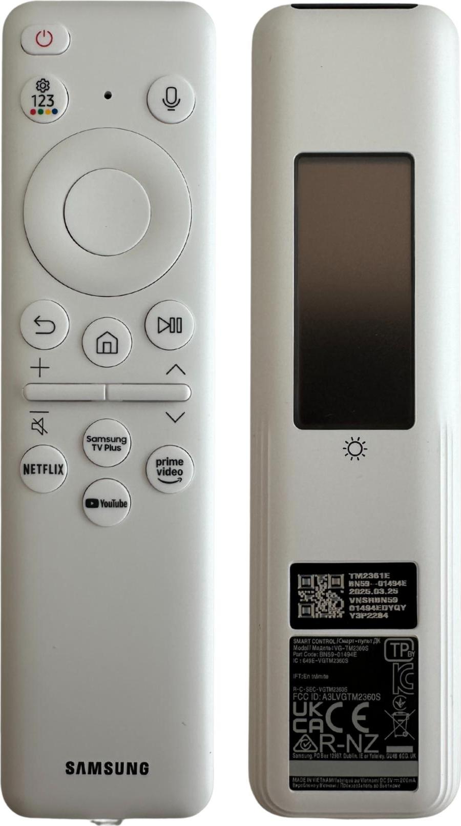 Originale Fernbedienung für Samsung TV BN59-01494E mit YouTube und Netflix taste