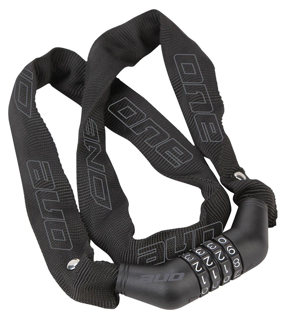 One Cch.lock 4.90 Kettennummernschloss 90 cm Stahl/Textil Schwarz ON0128