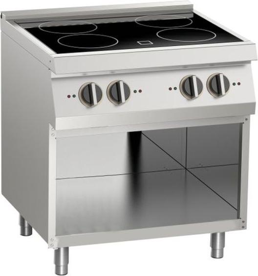 Indukčná varná doska KBS 4 varné zóny 4x 3,5 kW otvorená základňa 800x730x900 mm 400 V