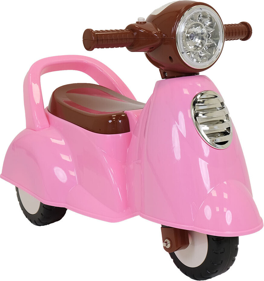 Bandits and Angels Bandits & Angels Riding Car Scooter Retro ab 1 Jahr für Mädchen Pink – Laufroller mit Hupe – für drinnen und draußen – mit Stauraum