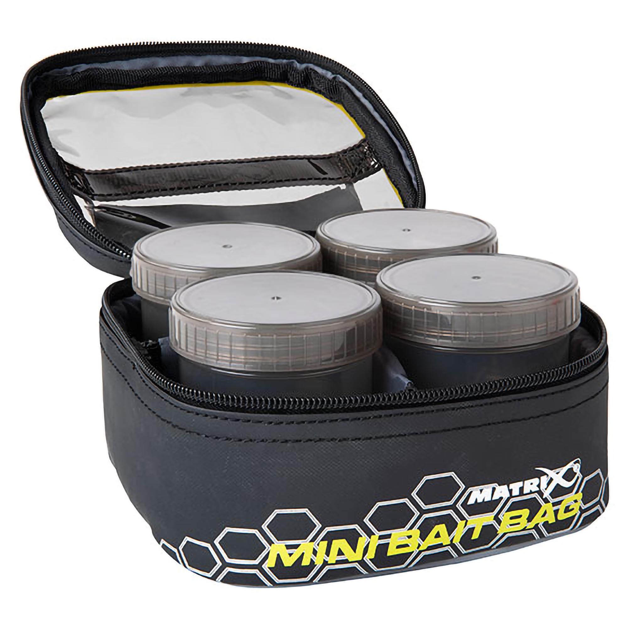Fox Matrix Mini Bait Bag mit 6 Köderdosen 17x17x9cm - Ködertasche GLU110