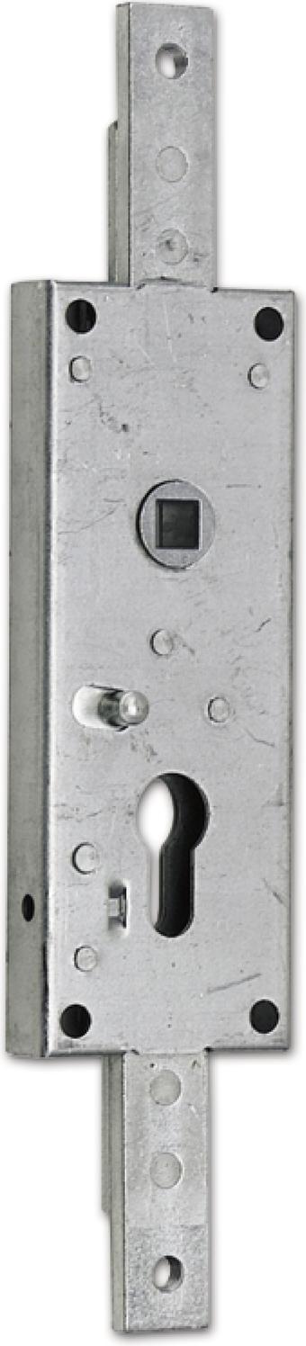 ASSA ABLOY Garagentorschloss 1809/B Stangenausschluss fest,oben u.unten,verzinkt 9180900020