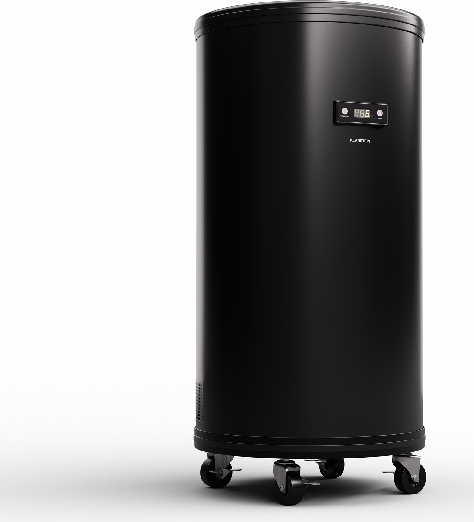 Klarstein Beersafe L Kühlschrank mit LED Display, Edelstahl-Kühlschrank für Zimmer, Indoor/Outdoor Getränkekühlschrank, Weinkühlschrank für Getränke, 70L Kühlschrank mit 360° Sicht, 0-16°C ICE4-MR.-Barbot-70-b