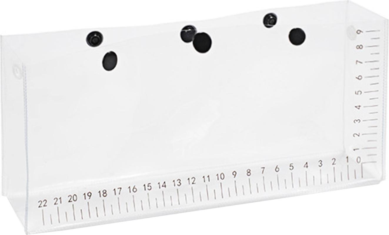 Bremen Transparente Fischbeobachtungstasche mit Messskala, Druckknopf, wasserdicht, PVC, leicht, tragbar, faltbar, Aufbewahrungstasche für die Fischbeobachtung im Freien 4432115