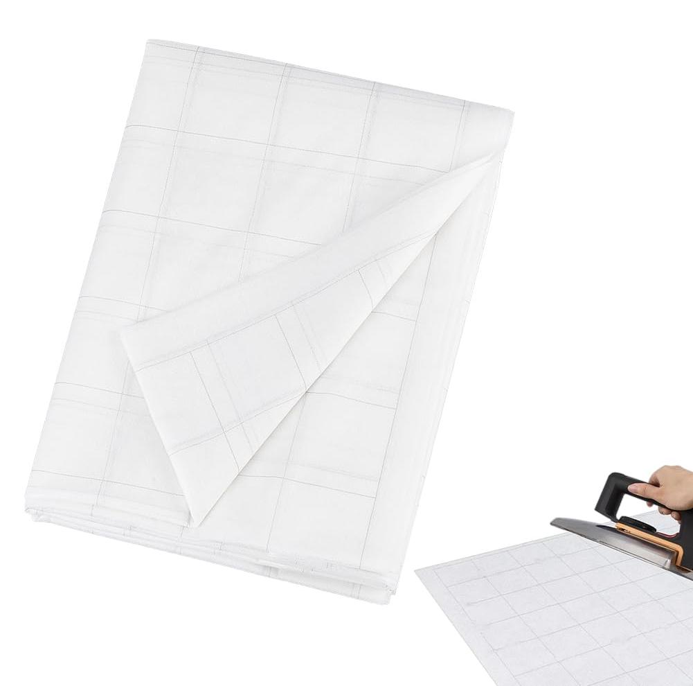 OEM Bügelvlies mit Raster 7,3x1,2 m, 63,5 mm Raster, weiß