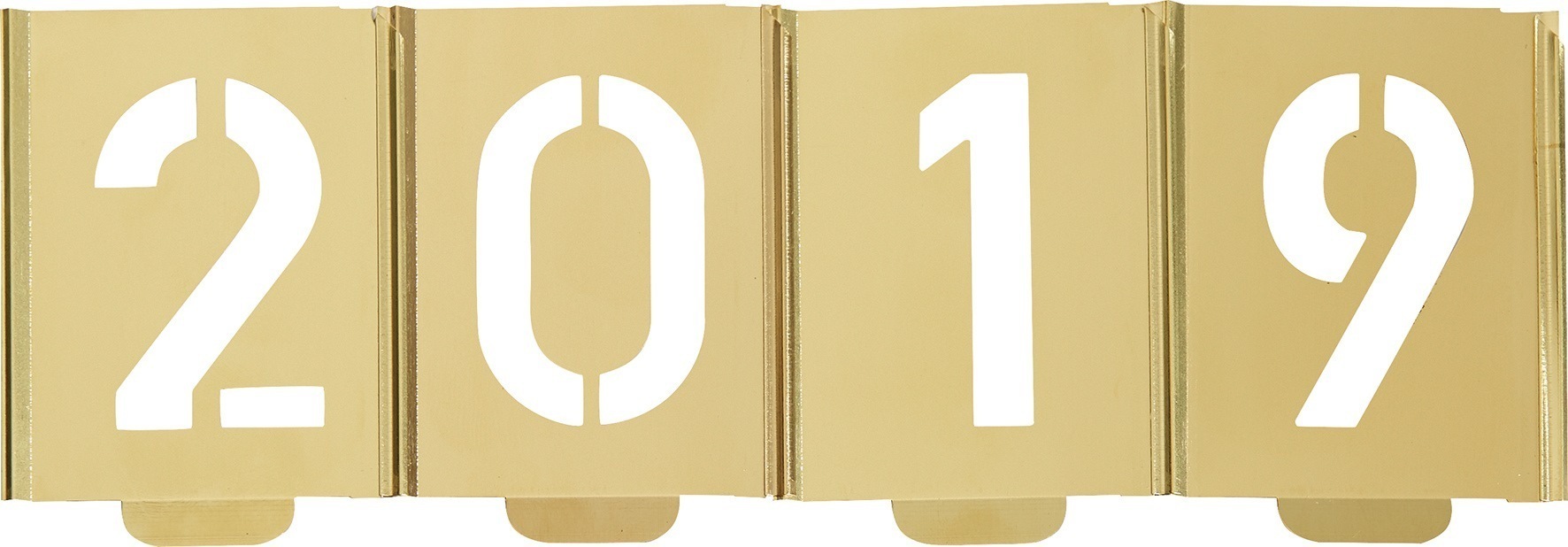 Signierschablonensatz 327 Zahlen 0-9 Schrift-H.40mm Spezialblech KUKKO 327-040-Z
