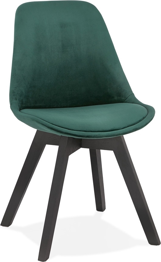 Grüner Samtstuhl JOE | Grüner Samtstuhl CHAIR | Alterego CH03060GEBL