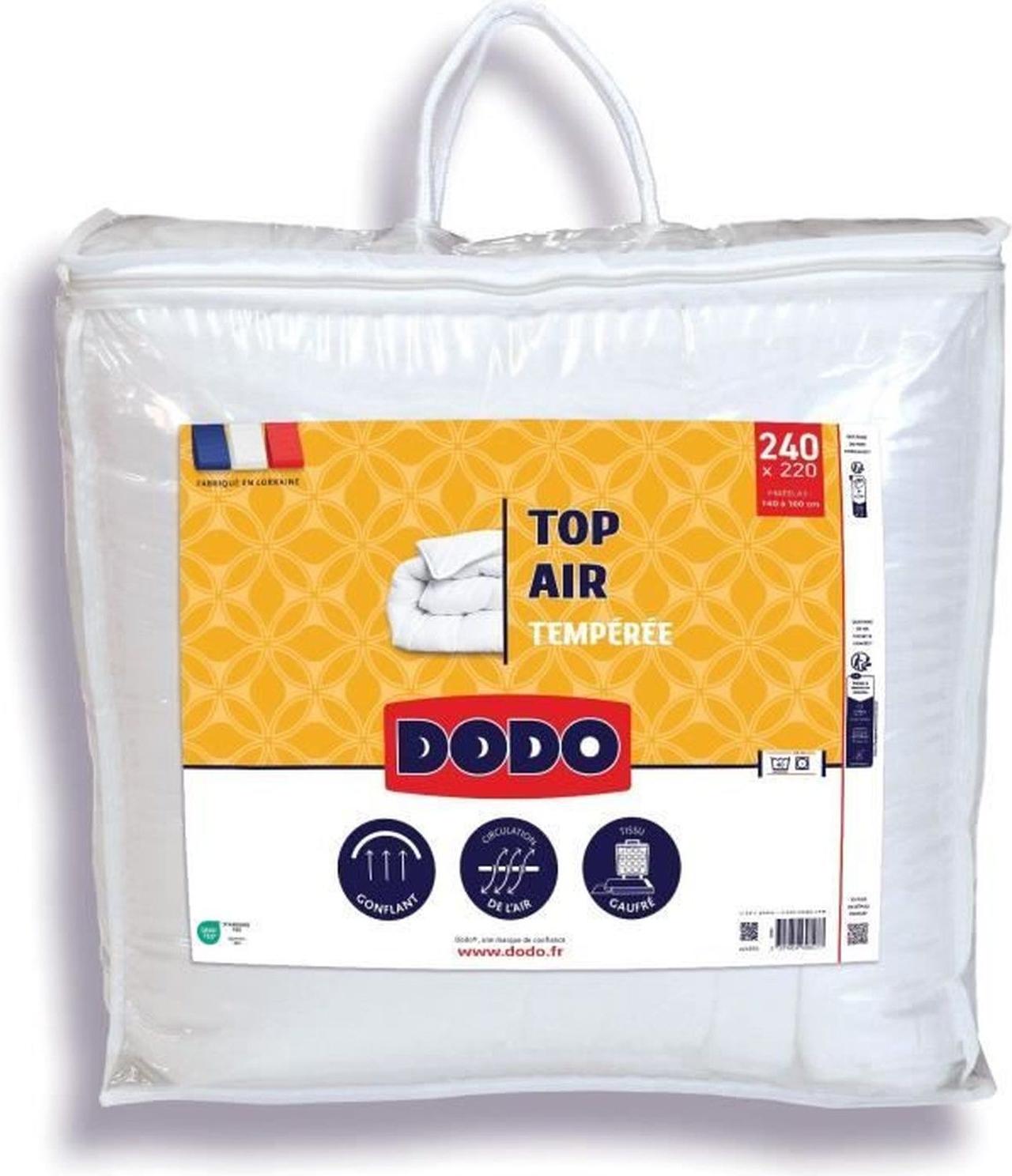 Gemäßigte Bettdecke - DODO - TOP AIR - 220 x 240 cm - 300 g/m² - Weiß
