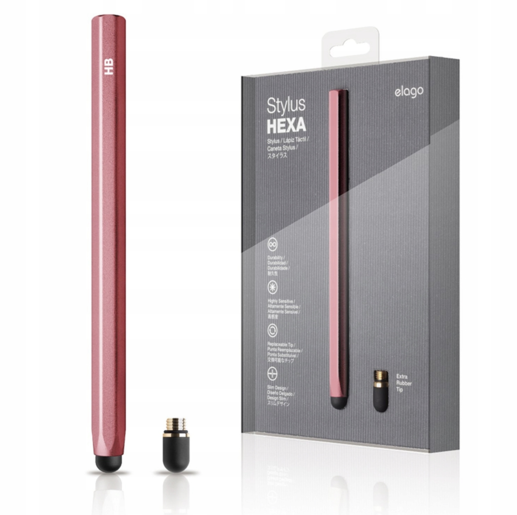 Elago Stylus Hexa Red Pink