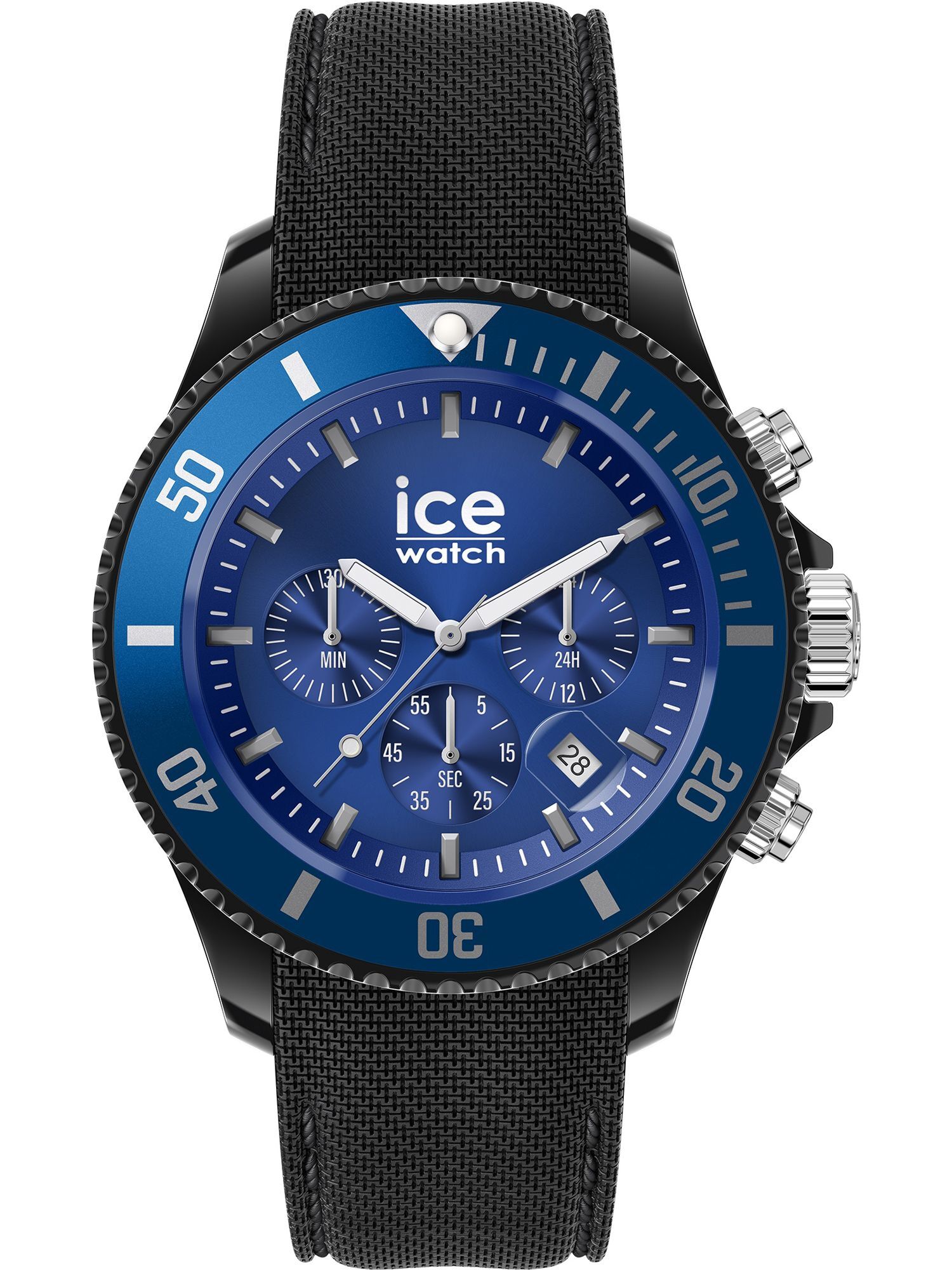 Hodinky Ice Watch Chronograph 'Ice Chrono - Black Blue' Herren Uhr 020623