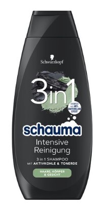 Schauma šampón 3 v 1 intenzívne čistiaci antibakteriálny 400ml