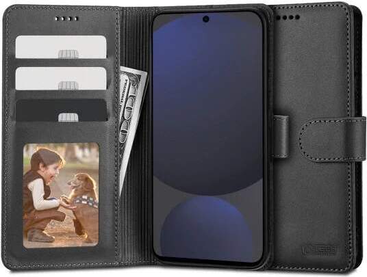 Knižkový obal pre Samsung Galaxy S24 FE Tech-Protect Wallet Čierný