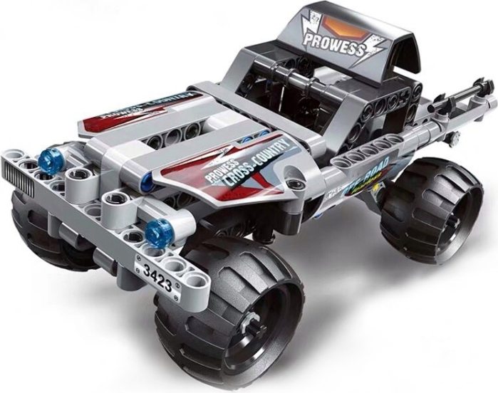Alle Hersteller Hersteller Racing Auto Bau Bau Block Spielzeug Puzzle Intelligenz Bildung Back Racing Off-road Auto