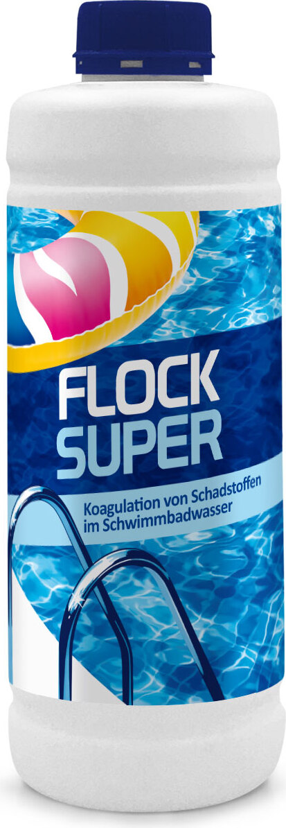 GAMIX Superflock flüssig für Pool | Koagulation von Schadstoffen im Schwimmbadwasser | Flockungsmittel Pool | 1L SUPERFLOCK-1L