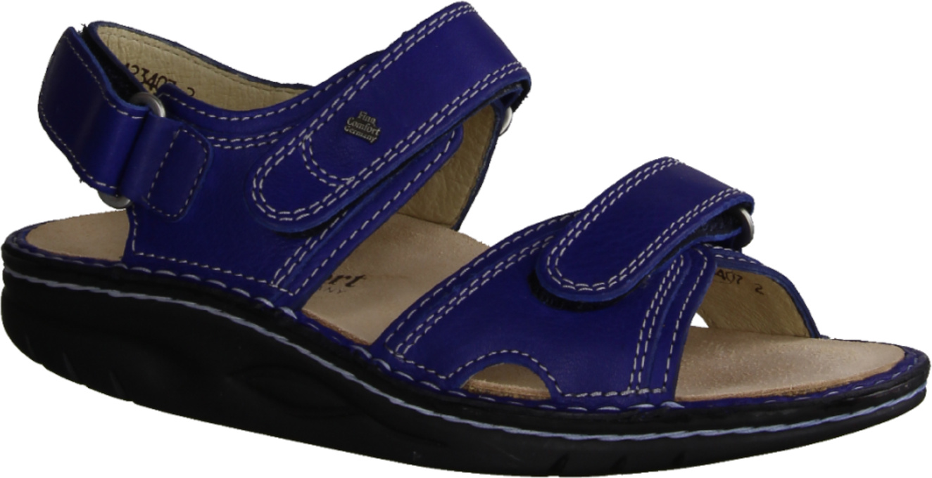 Finn Comfort Yuma Bequeme Damensandale, Leder, Kobalt, Finnamic - Passformübersicht Finn comfort Marken Finn Comfort Finnamic, Blau, leder (hillcrest)