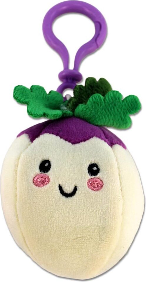 BEMIRO Rettich Bagclip aus Plüsch - ca. 12 cm