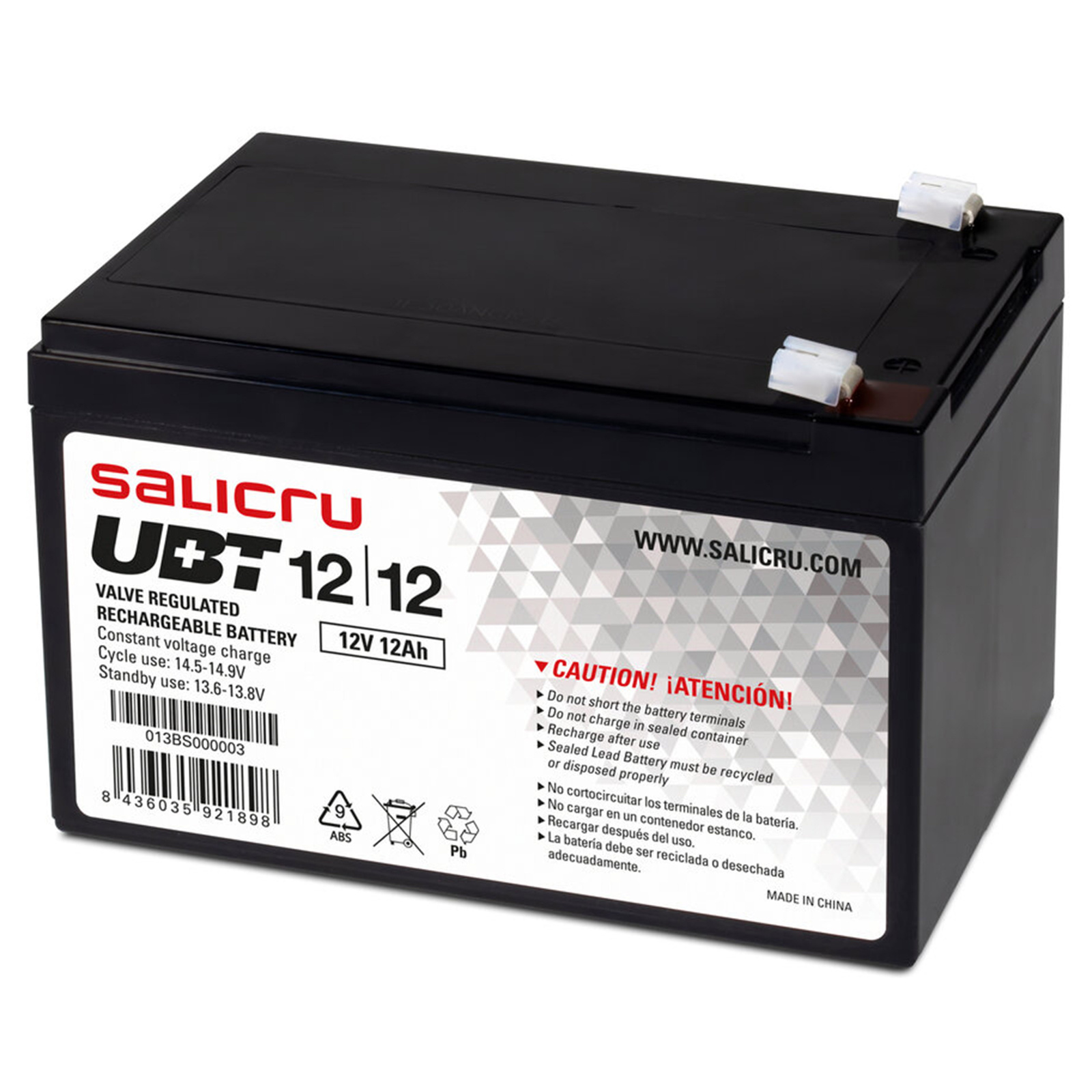 SALICRU USV UBT 12V/12Ah - Nabíjateľná batéria - 5-ročný dizajn