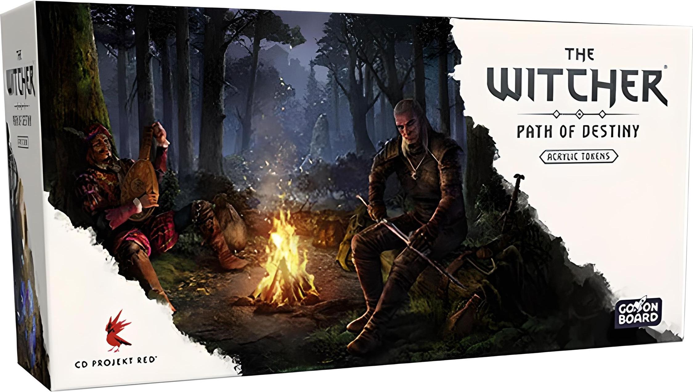 Asmodee The Witcher: Pfad des Schicksals - Acrylic Tokens, Brettspiel GOBD0013