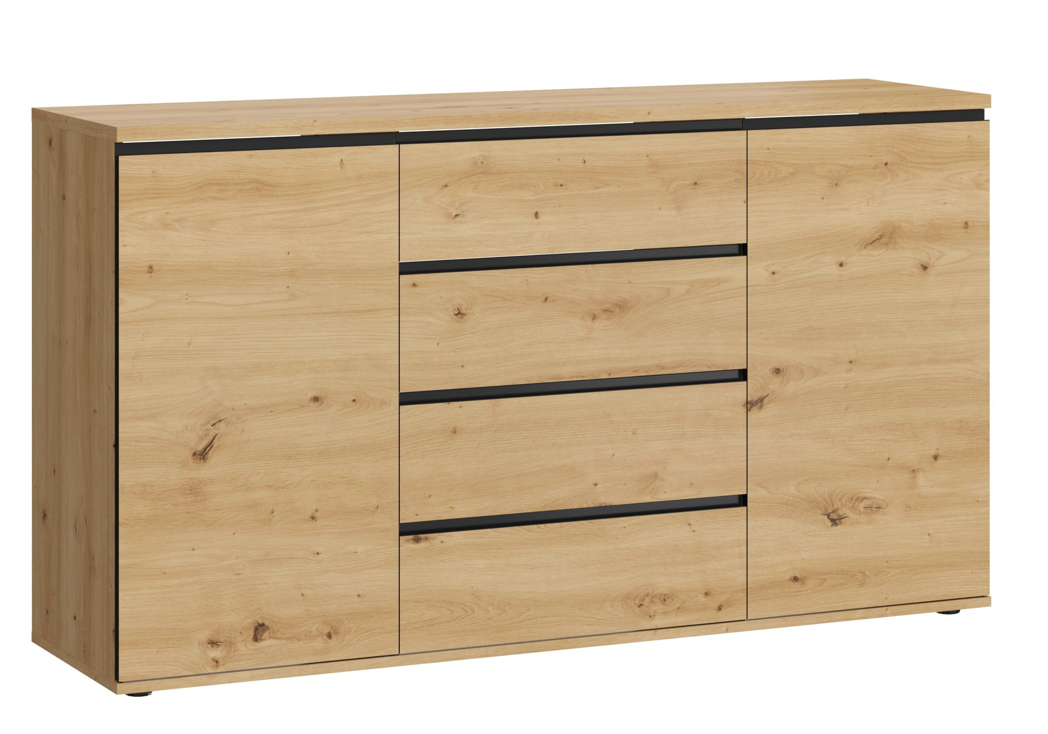 VENETI Breite kombinierte Kommode HERA - Artisan Eiche 021-10-00017