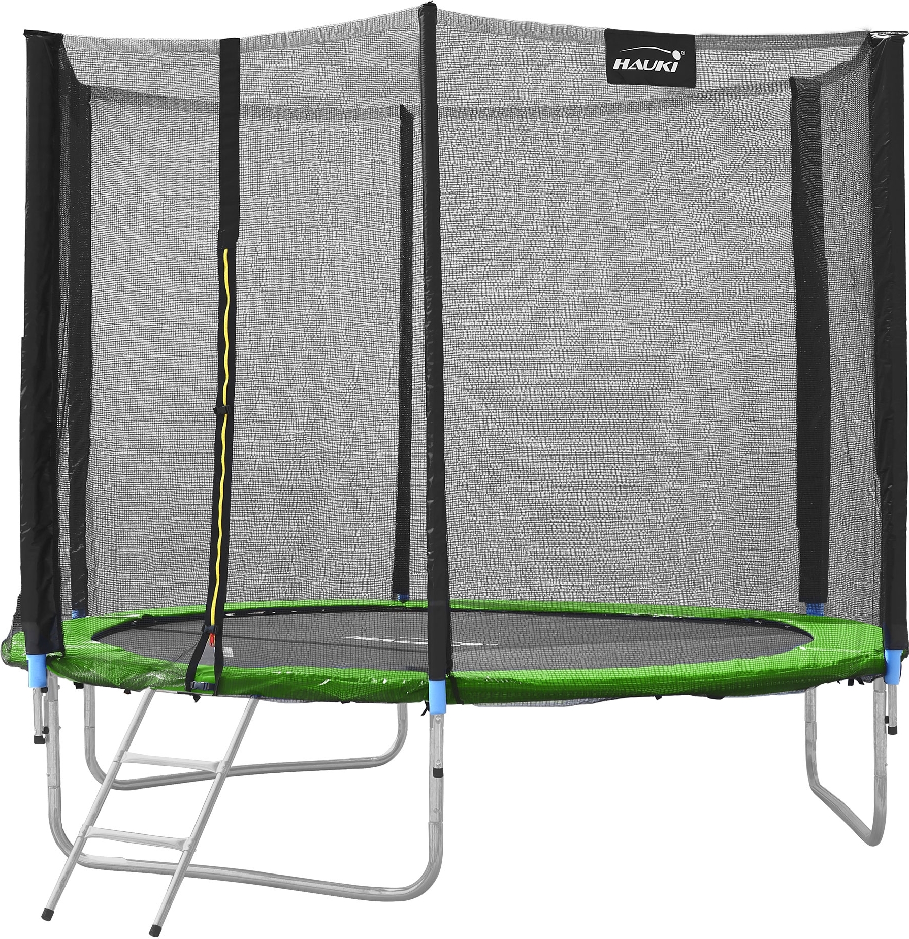 Hauki trampolína vonkajšia Ø244 cm, testovaná GS, kompletná sada pre deti - do 150 kg, zelená
