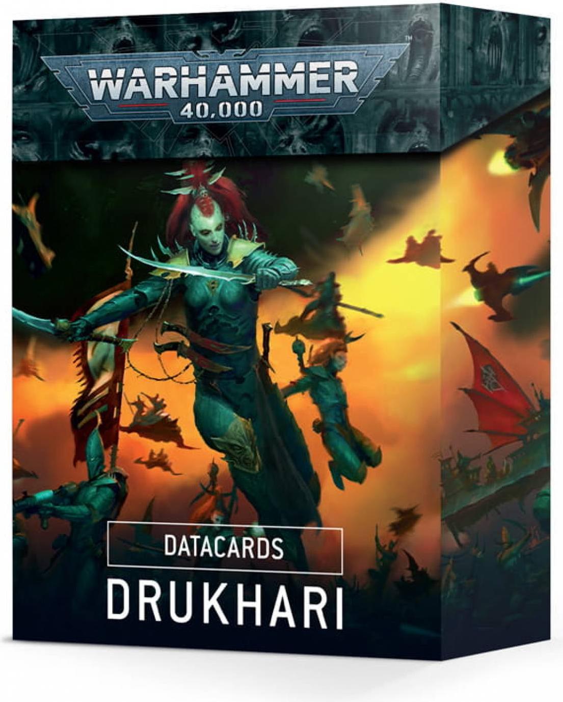 Games Workshop Datakarten: Drukhari, Spiel-Karten, Mehrfarbig, 41 Stück(e) 45-02-04