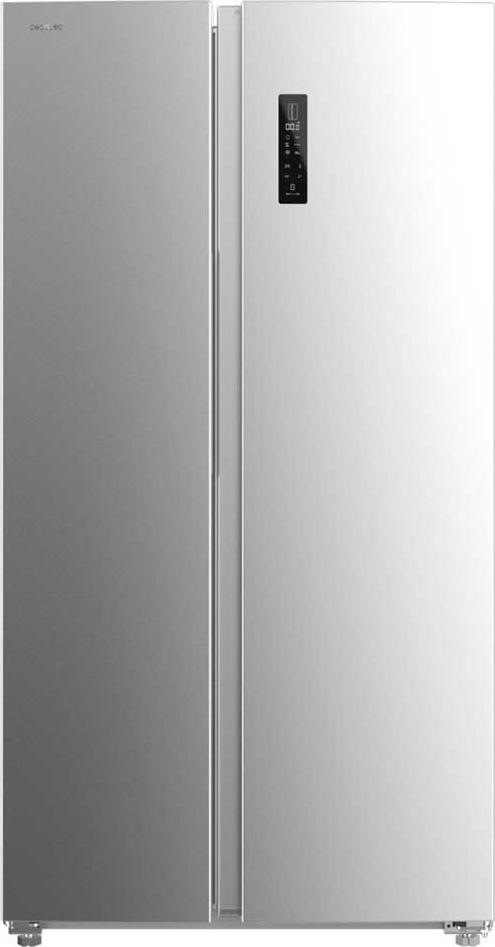 Cecotec Amerikanischer Kühlschrank Side by Side aus Edelstahl, 177cm hoch und 91,2cm breit, mit 562L Fassungsvermögen, Total No Frost, mit Inverter Plus Kompressor und Multi AirFlow System. 02096