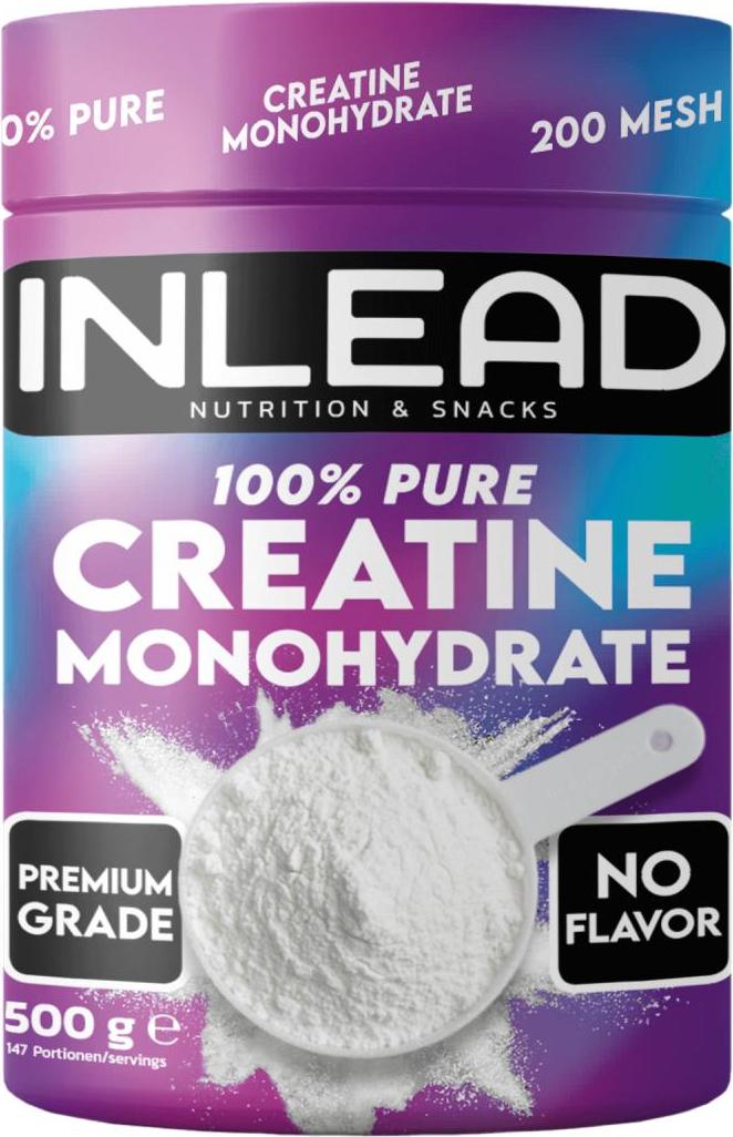 Inlead 100% Pure Creatine Monohydrate (500g) Unflavoured - Kreatin - Kreatin-Monohydrat 10-1
