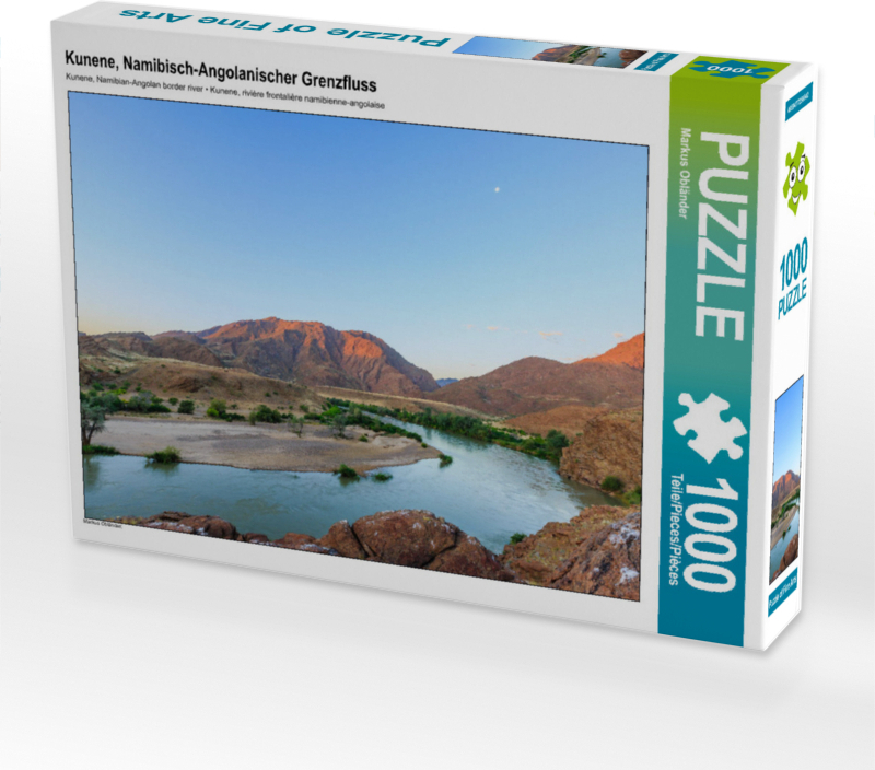 CALVENDO Puzzle Kunene, Namibisch-Angolanischer Grenzfluss 1000 Teile Puzzle quer | 1000 Teile Lege-Größe 64x48cm Foto-Puzzle für glückliche Stunden
