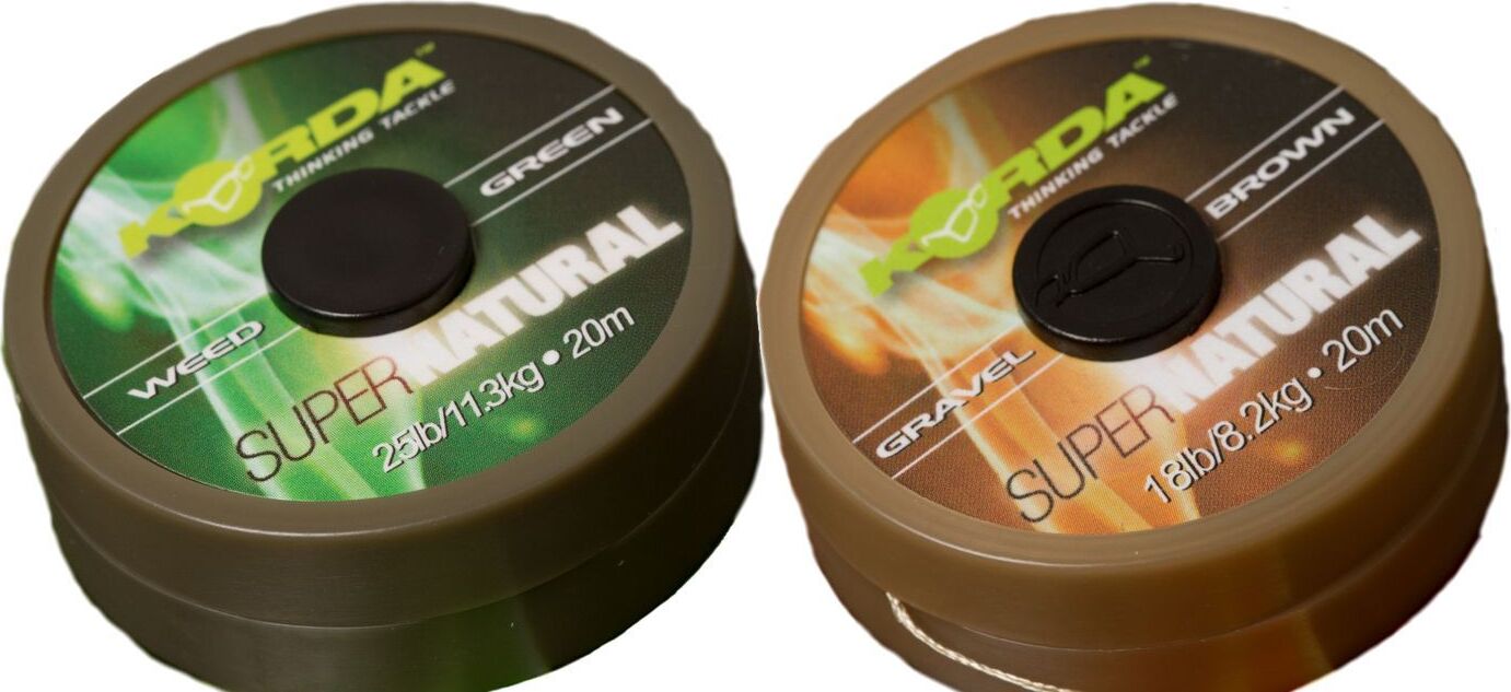 Korda Vorfachmaterial Super Natural (grün) Tr.-Kr. lbs: 25 KSNG25