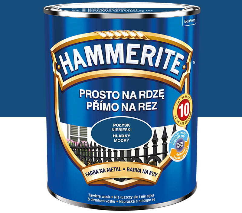 Hammerite Metallschutzlack, Rostschutzlack, Blau glänzend 250 ml,