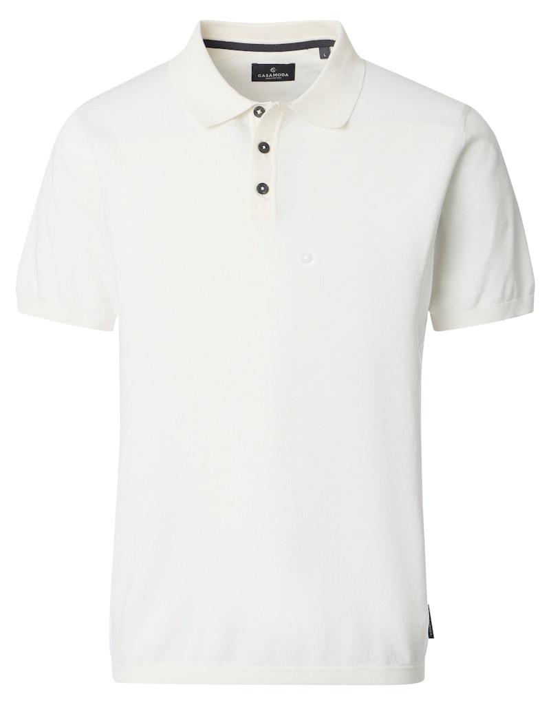 CASAMODA Polo gestrickt 008 008 weiss Größe L